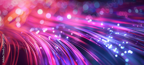 abstract data transmission through high-speed fiber optic cables
