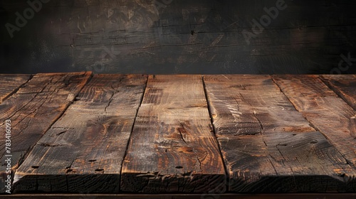 rustic wooden table backdrop offering a warm and natural texture for creative projects or product displays