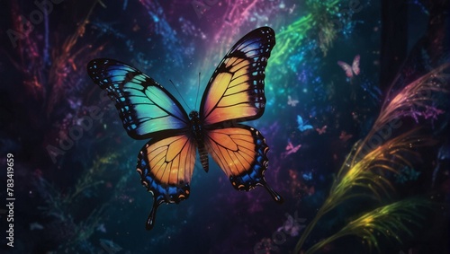 Neon butterfly © hassani