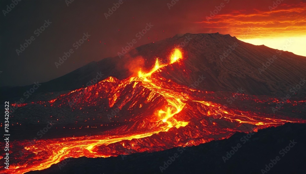 hot magma background