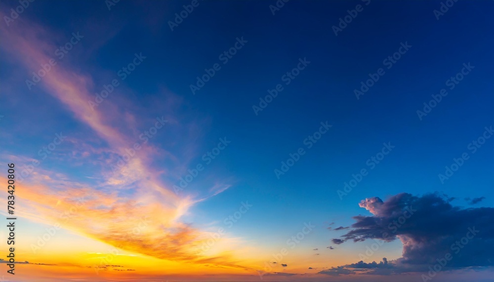 colorful cloudy sky at sunset gradient color sky texture abstract nature background ukrainian flag color