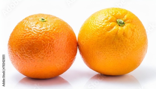 orange isolated on the white background clipping path