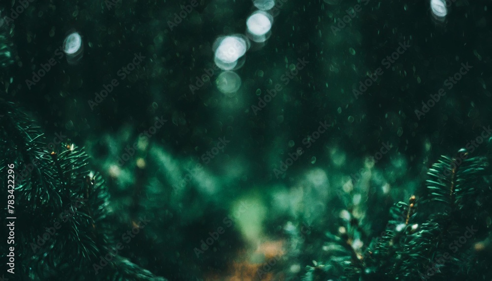 green bokeh background from nature forest out of focus