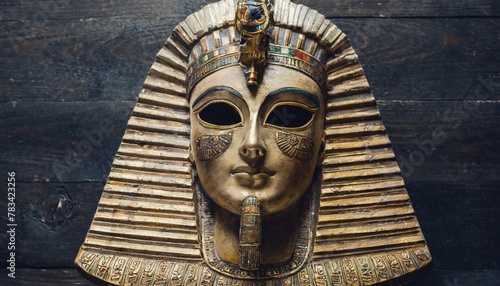 stone pharaoh tutankhamen mask photo