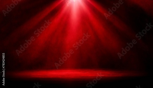 dynamic red gritty spotlight stage design wwe style edged background generative ai photo