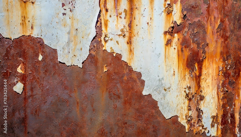 rusty wall background paint texture generative ai