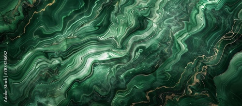 Green marble close-up shot against a sleek black background emphasizing elegance and simplicity, highlighting natural textures