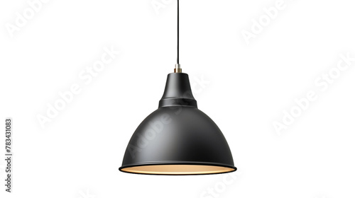 Versatile hanging pendant light with adjustable cord. Isolated On Transparent Background OR PNG Background OR White Background.