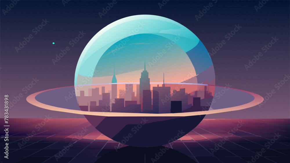 From a distance the Dyson Sphere appears to be an otherworldly orb its surface glistening with a radiant glow. As you draw closer the true