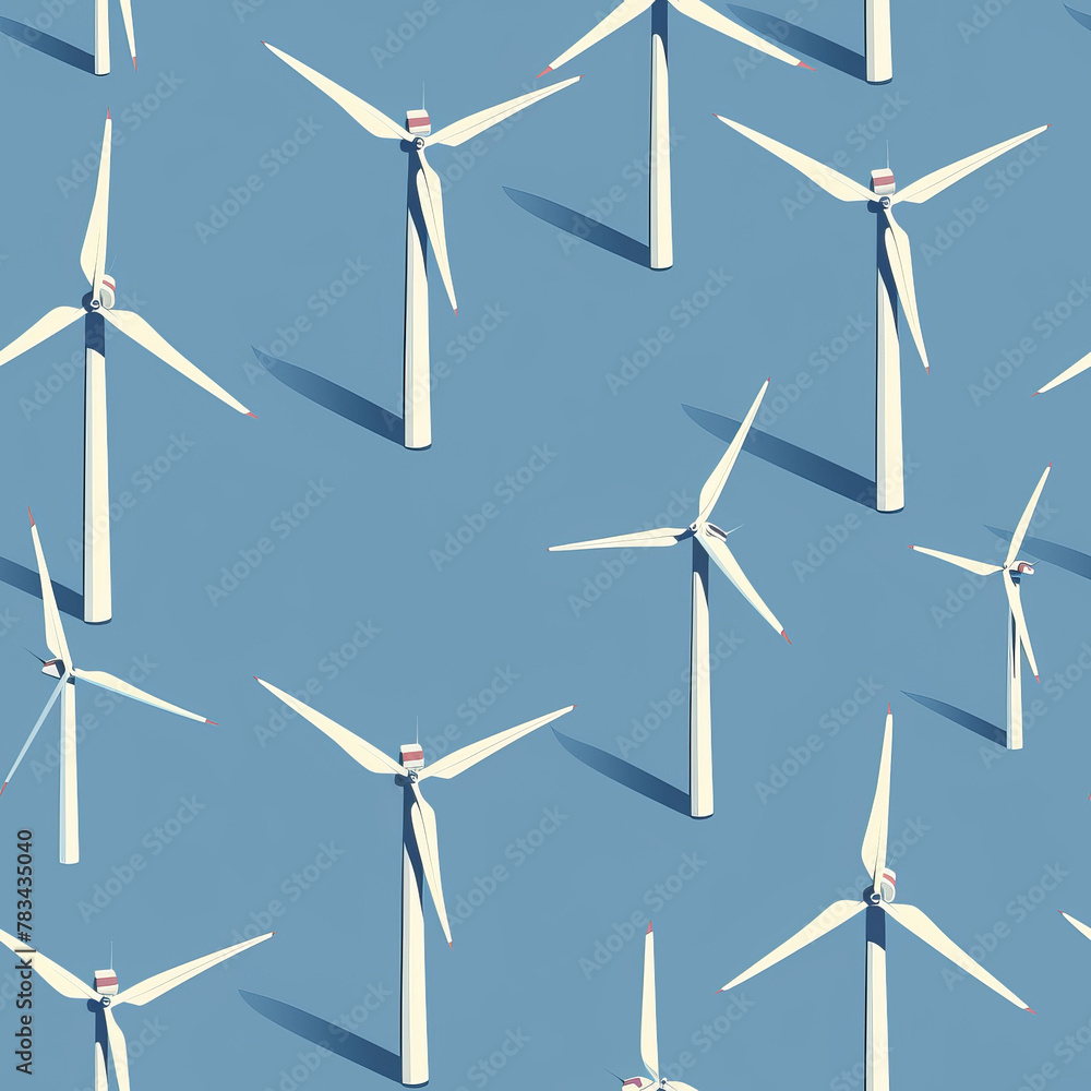 Frameless Wind Turbine Tile Pattern for Renewable Energy Design Frameless Wind Turbine Tile Pattern for Renewable Energy Design