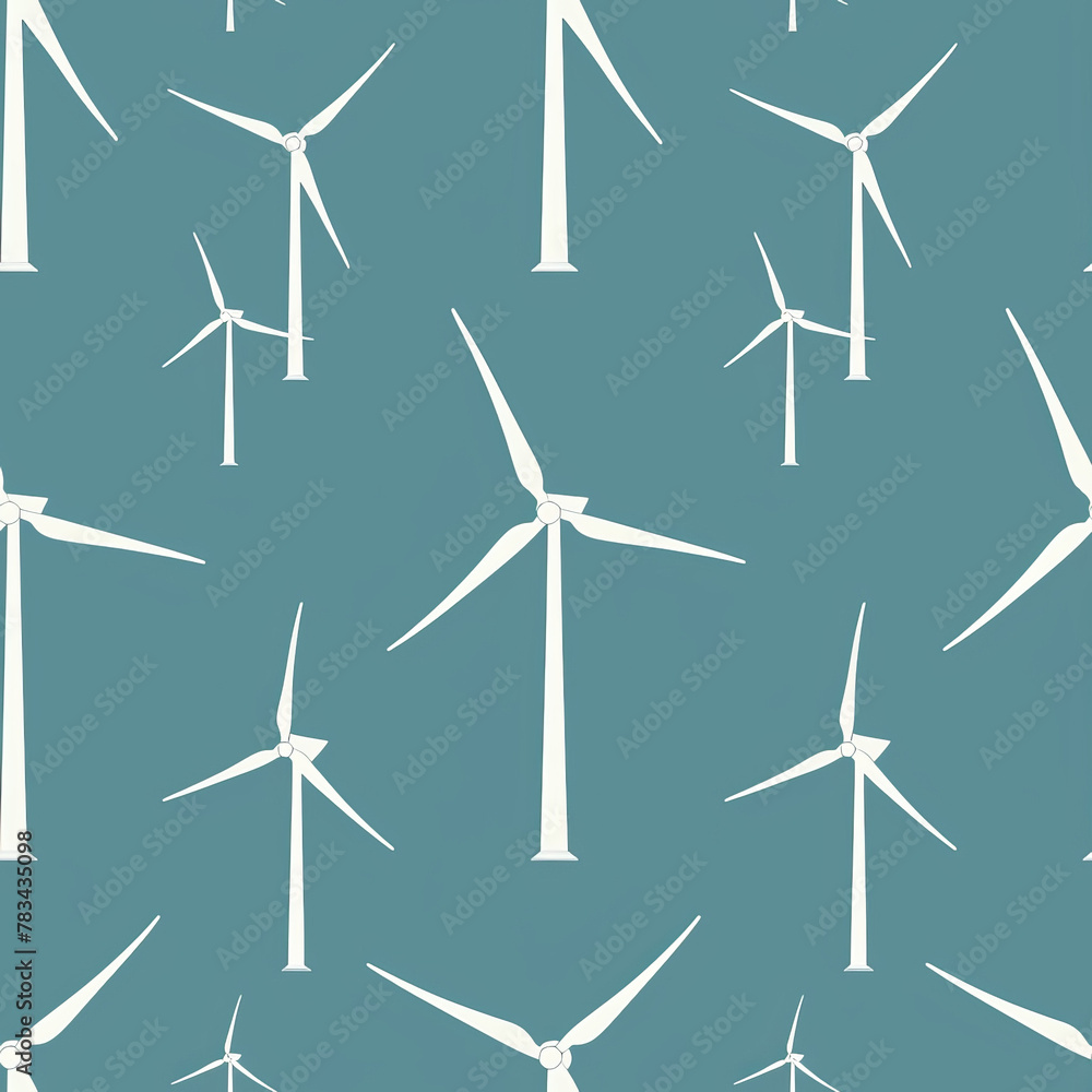 Frameless Wind Turbine Tile Pattern for Renewable Energy Design Frameless Wind Turbine Tile Pattern for Renewable Energy Design