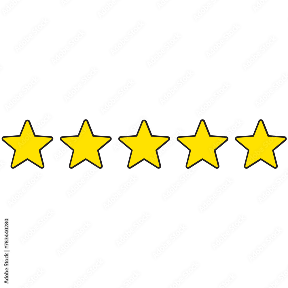 5 stars rating icon, simple graphic classify premium quality review flat design interface illustration elements for app ui ux web banner button vector isolated on white background 5 stars rating icon, simple graphic classify premium quality review flat design interface illustration elements for app ui ux web banner button vector isolated on white background