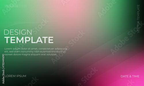 Stylish Green Black Pink Gradient Background Artwork Design