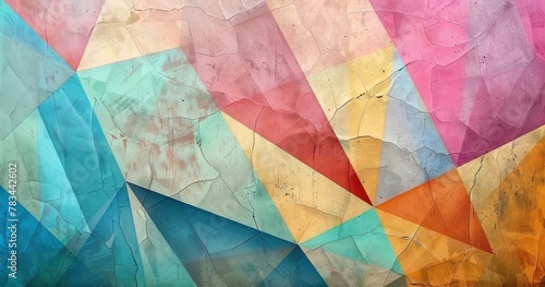 Abstract background modern geometric style full color