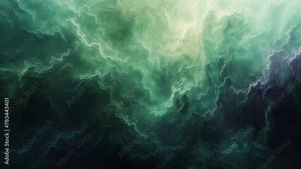 Abstract Ethereal Green Cloudscape - Artistic Digital Background Abstract Ethereal Green Cloudscape - Artistic Digital Background