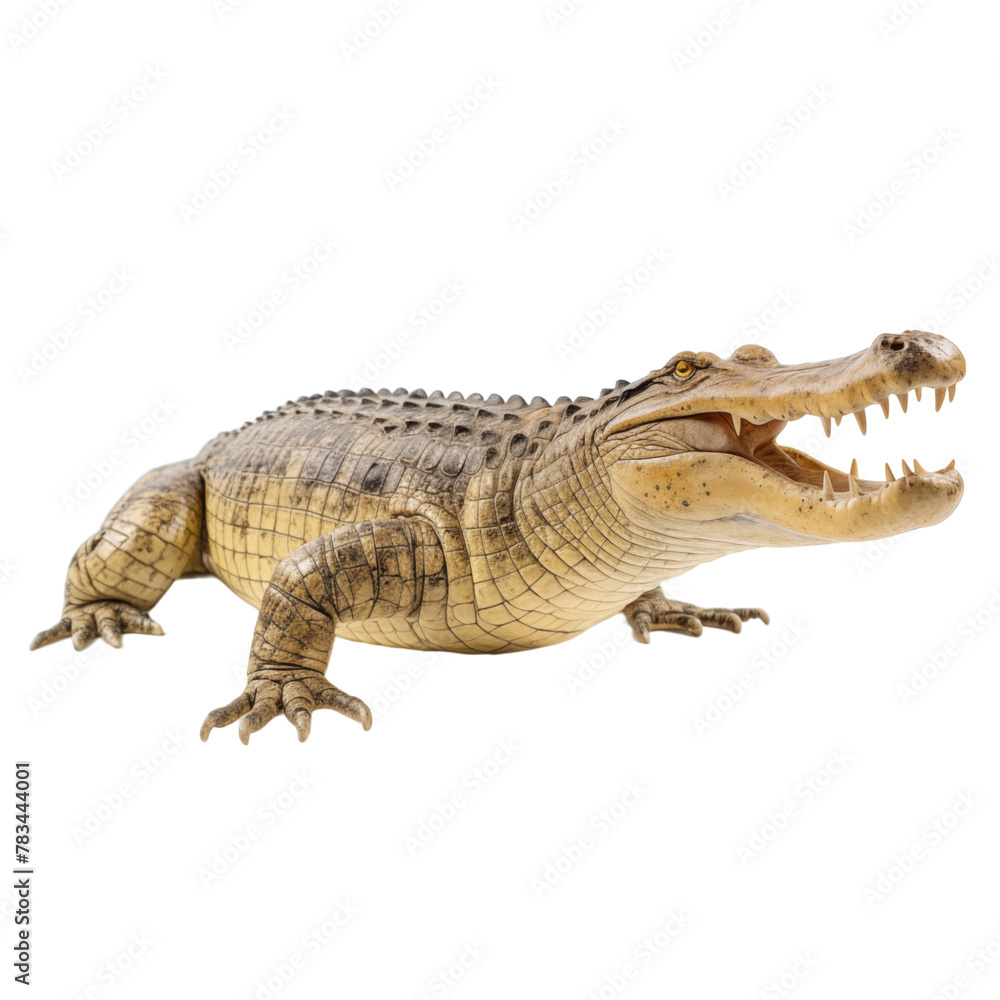 Naklejka premium Crocodile isolated on transparent background