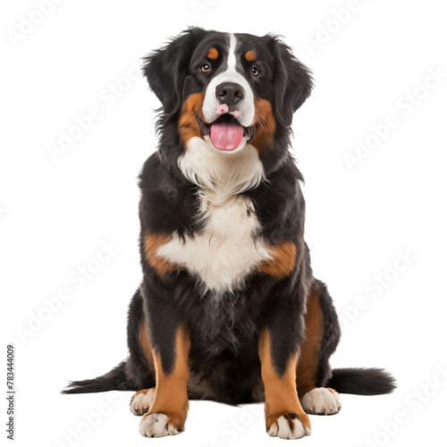 Bernese Mountain Dog isolated on transparent background