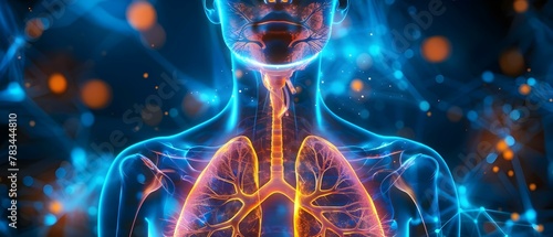Exploring Breath: The Rhythms of Our Respiratory Symphony. Concept Breathing Techniques, Wellness Practices, Respiratory Health, Mindful Breathing photo