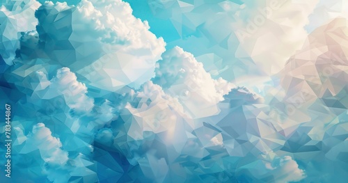 Abstract background modern cloud style photo