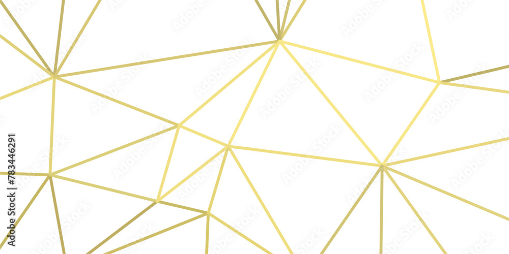 abstract geometric background with gold lines triangles