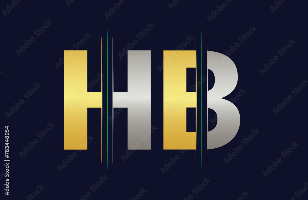 Obraz premium HB Letter logo design vector template.