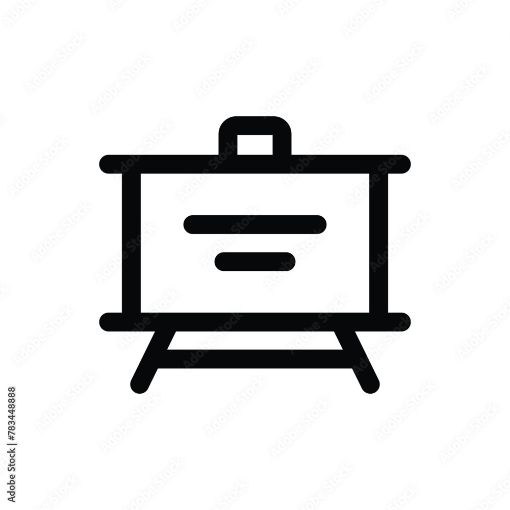 Simple Whiteboard icon. The icon can be used for websites, print templates, presentation templates, illustrations, etc Simple Whiteboard icon. The icon can be used for websites, print templates, presentation templates, illustrations, etc
