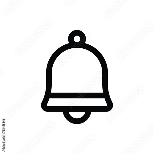 Simple Bell icon. The icon can be used for websites, print templates, presentation templates, illustrations, etc