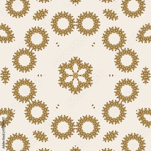 Gold flower background for decorating 
