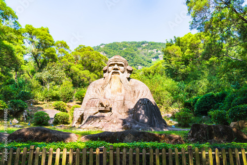 Statue of Laozi in Qingyuan Mountain, Quanzhou, Fujian photo