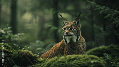A lynx in the nature