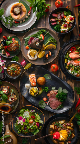 Diverse Platter: A Captivating Display of Regional Dishes from Across the Globe