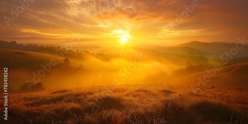 Golden Misty Meadows