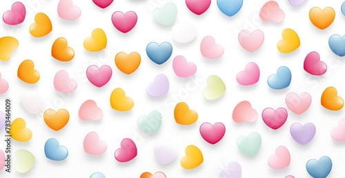 Sweet Sentiments: A Colorful Array of Candy Hearts