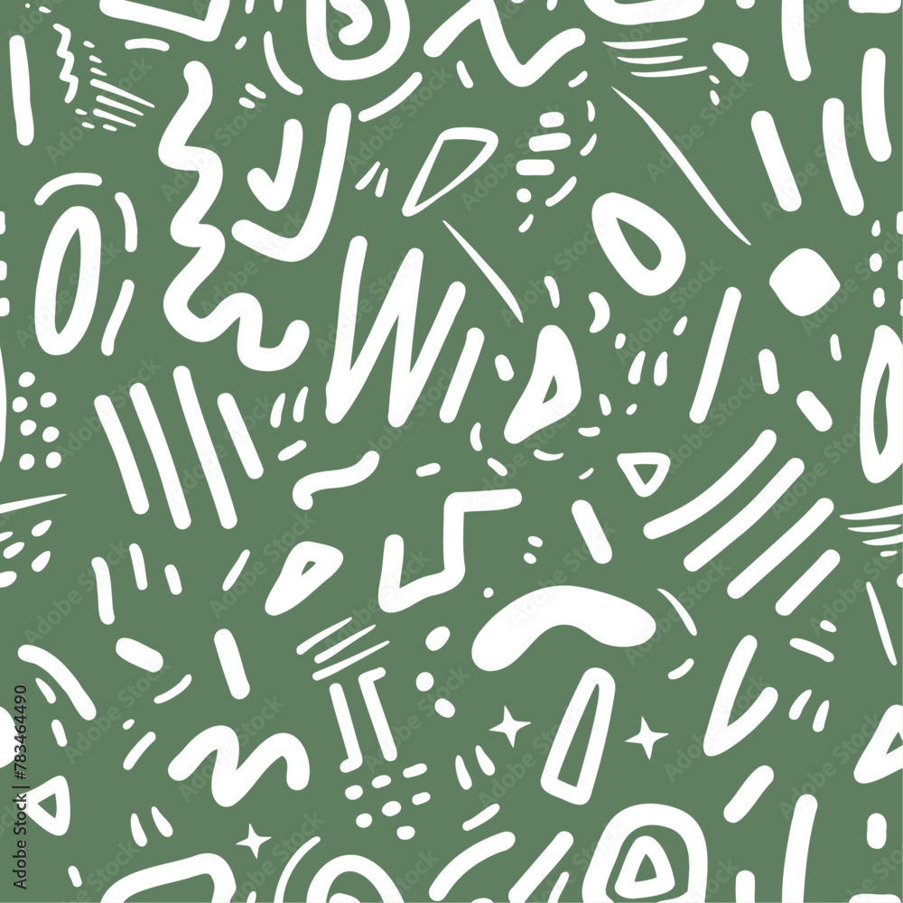 kid scribble doodle seamless pattern. kid scribble doodle seamless pattern.