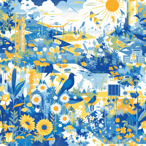 Seamless Outer Space Exploration Pattern