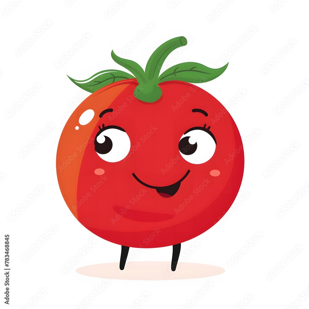 Cute and Happy tomato Character in Simple Cartoon Style
Cute and Happy tomato Character in Simple Cartoon Style