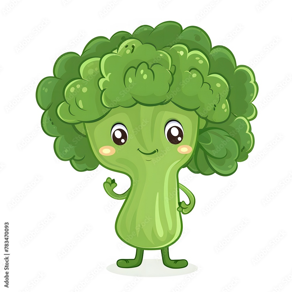 Cute and Happy broccoli Character in Simple Cartoon Style
Cute and Happy broccoli Character in Simple Cartoon Style