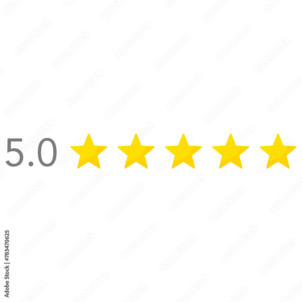 5 stars rating icon, simple graphic classify premium quality review flat design interface illustration elements for app ui ux web banner button vector isolated on white background 5 stars rating icon, simple graphic classify premium quality review flat design interface illustration elements for app ui ux web banner button vector isolated on white background
