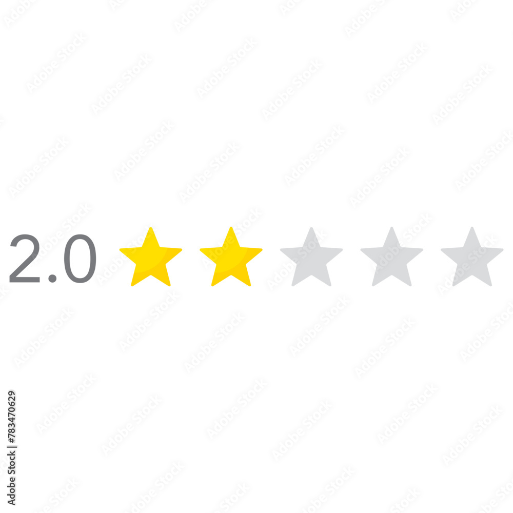 2 stars rating icon, simple graphic classify quality review flat design interface illustration elements for app ui ux web banner button vector isolated on white background 2 stars rating icon, simple graphic classify quality review flat design interface illustration elements for app ui ux web banner button vector isolated on white background