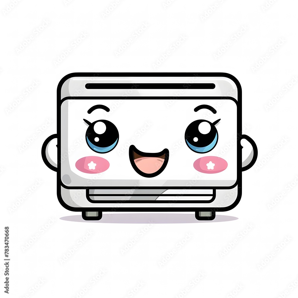 Cute and Happy Air Conditioner Character in Simple Cartoon Style
Cute and Happy Air Conditioner Character in Simple Cartoon Style