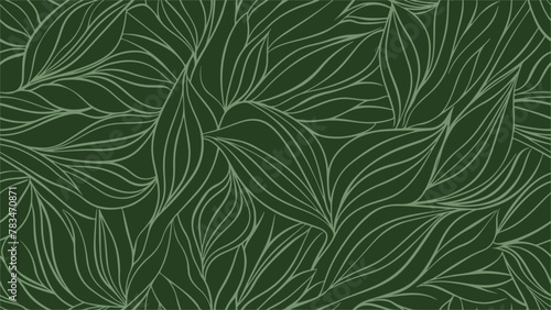 leaf pattern Seamless Elegant abstract background © ramaheda