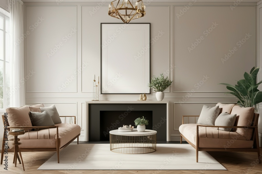 Obraz premium mockup poster desk, poster desk, mockup desk, Interior Mockup, living room mockup, interior mockup living room, mockup, interior, living room, mockup poster square, mockup poster desk,