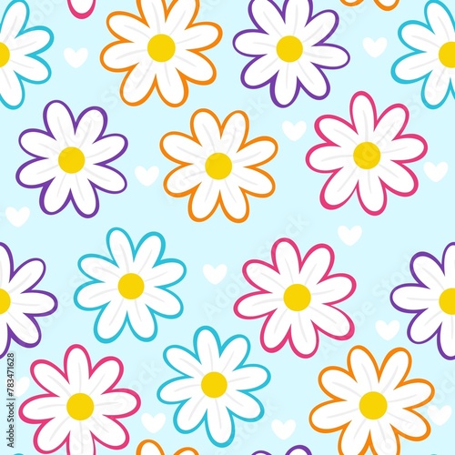 seamless pattern with flowers