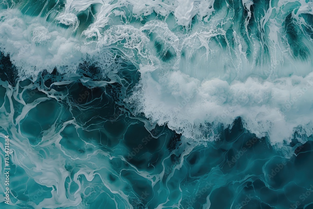 Abstract hexagonal waves on a sea Abstract hexagonal waves on a sea
