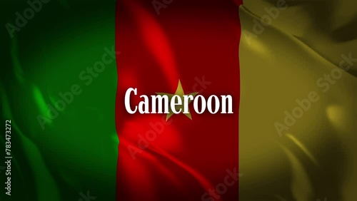 カメルーンの国旗に国名が現れます。 photo