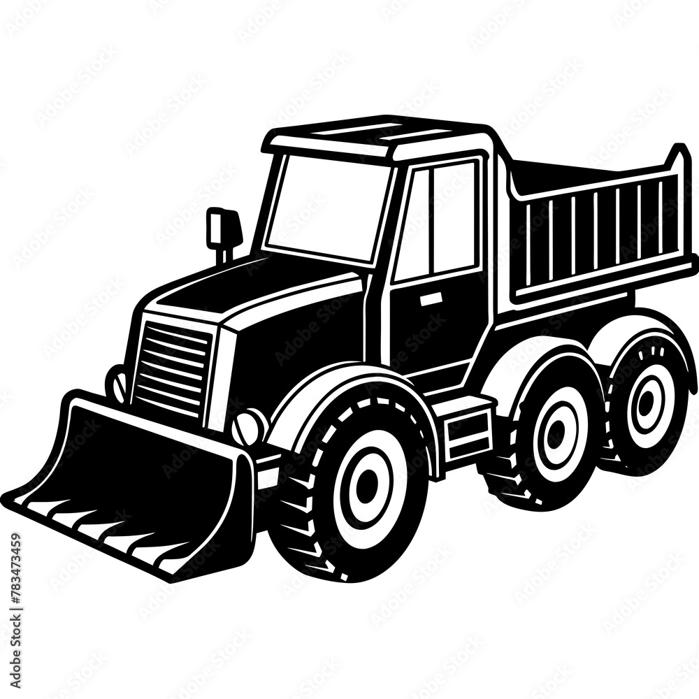 bulldozer ready vector illustration mascot,bulldozer silhouette,vector,icon,svg,characters,Holiday t shirt,black bulldozer drawn trendy logo Vector illustration,bulldozer on a white background,eps,png