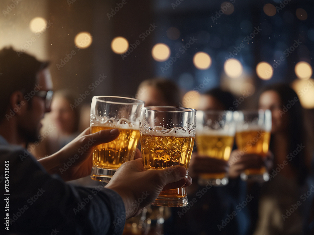 Bokeh Bliss, Drink Glasses and Dancing Delight at the Party Bokeh Bliss, Drink Glasses and Dancing Delight at the Party