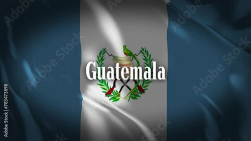 グアテマラの国旗に国名が現れます。 photo