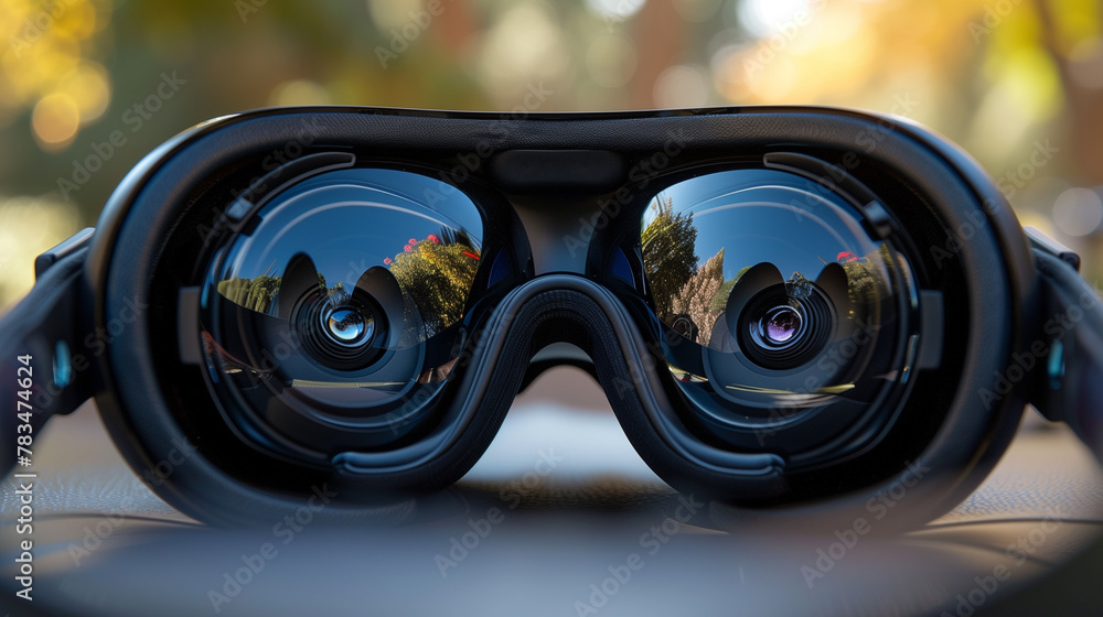 VR headset closeup VR headset closeup