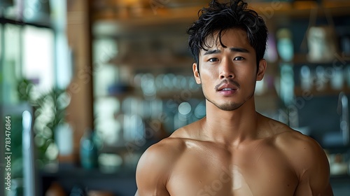 a Chinese Male Fitness Model